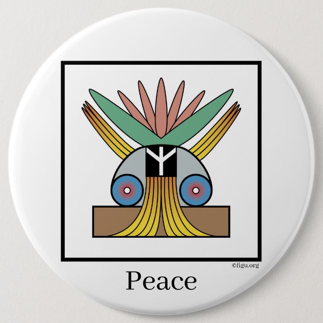 Salome Peace 6 Cm Round Badge (Front)