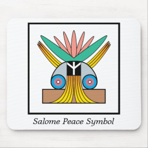 Salome Peace Symbol Mouse Mat