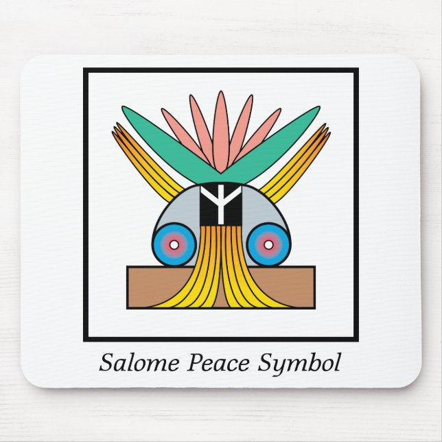 Salome Peace Symbol Mouse Mat (Front)