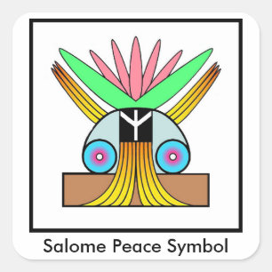 Salome Peace Symbol small stickers