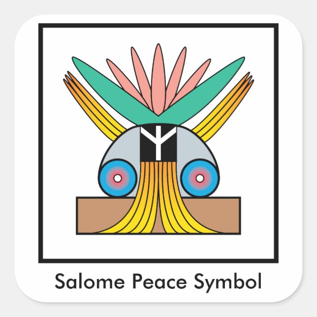 Salome Peace Symbol Sticker (Front)