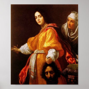 Salome with the head of John the Baptist Poster