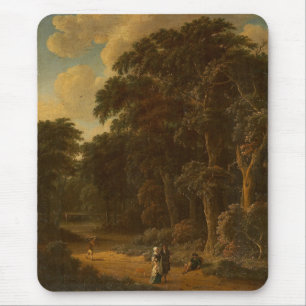 Salomon Rombouts - Forest Landscape with Forest... Mouse Mat
