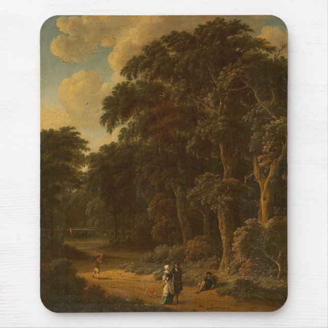 Salomon Rombouts - Forest Landscape with Forest... Mouse Mat (Front)