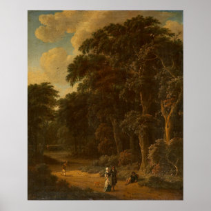 Salomon Rombouts - Forest Landscape with Forest... Poster