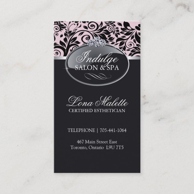 Salon and Spa Business Cards (Front)