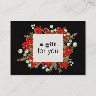 Salon and Spa Christmas Holiday Gift Certificate
