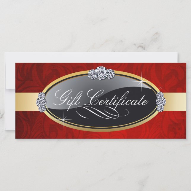 SALON AND SPA GIFT CERTIFICATE (Front)