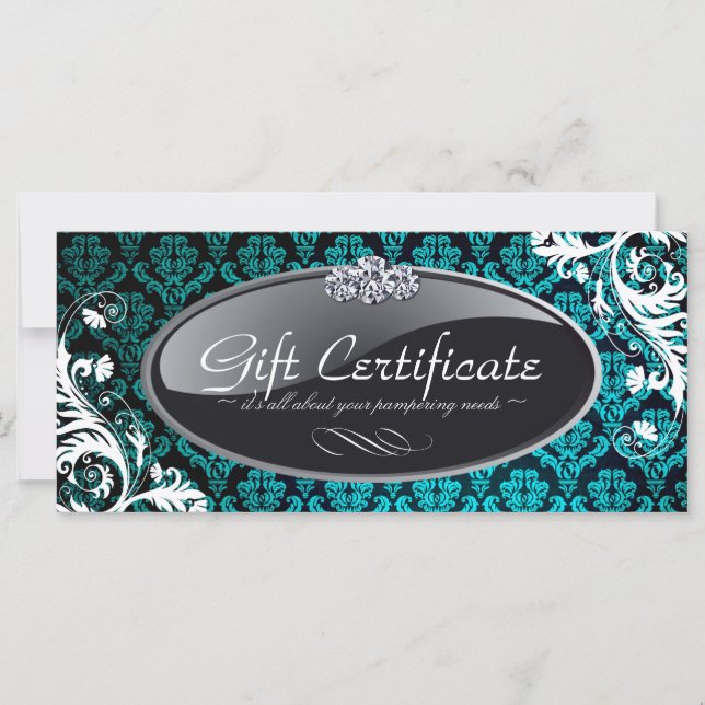 SALON AND SPA GIFT CERTIFICATE (Front)