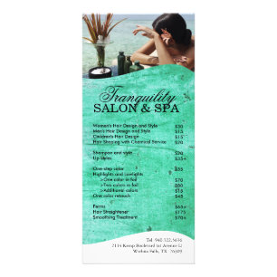 Salon and Spa Rack Card