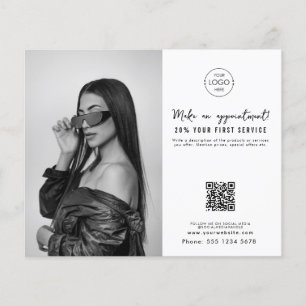 Salon Appointment Hair Makeup Nails Business Logo Flyer