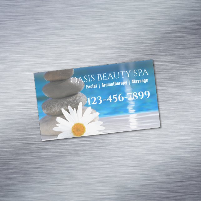 Salon Aromatherapy Massage Therapist Beauty SPA Magnetic Business Card (In Situ)