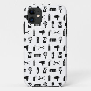 Salon & Barber Hairdresser Pattern CUSTOM COLOR iPhone 11 Case