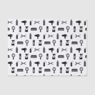 Salon & Barber Hairdresser Pattern CUSTOM COLOR Tissue Paper