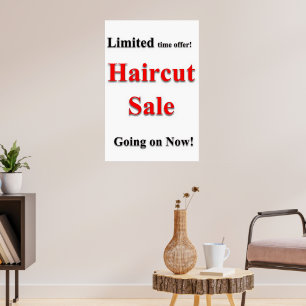 Salon Barbershop Poster Flawless Limited Haircut
