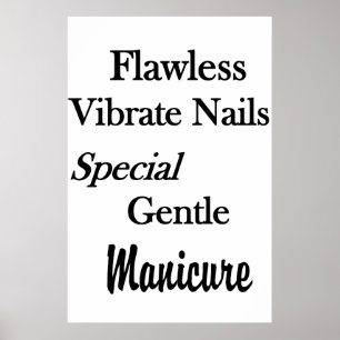 Salon Barbershop Posters Flawless Manicure Nails?