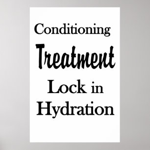 Salon Barbershop Posters Hair Conditioning Lock in
