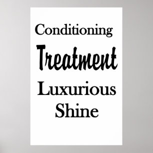 Salon Barbershop Posters Hair Conditioning Shine