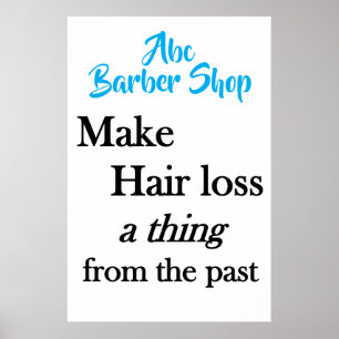 Salon Barbershop Posters Hair Loss 