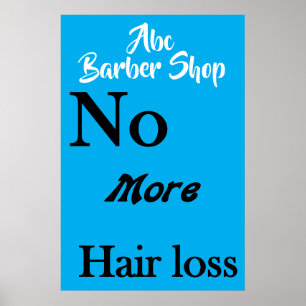 Salon Barbershop Posters Hair Loss 