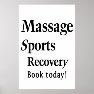 Salon Barbershop Posters Massage Sports 
