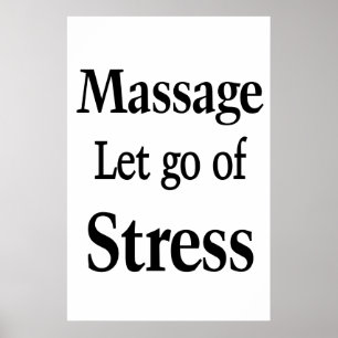 Salon Barbershop Posters Massage Stress