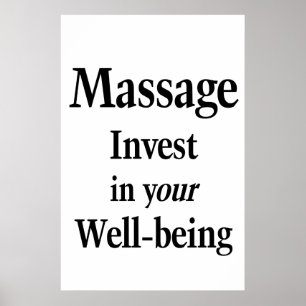 Salon Barbershop Posters Massage Well-being