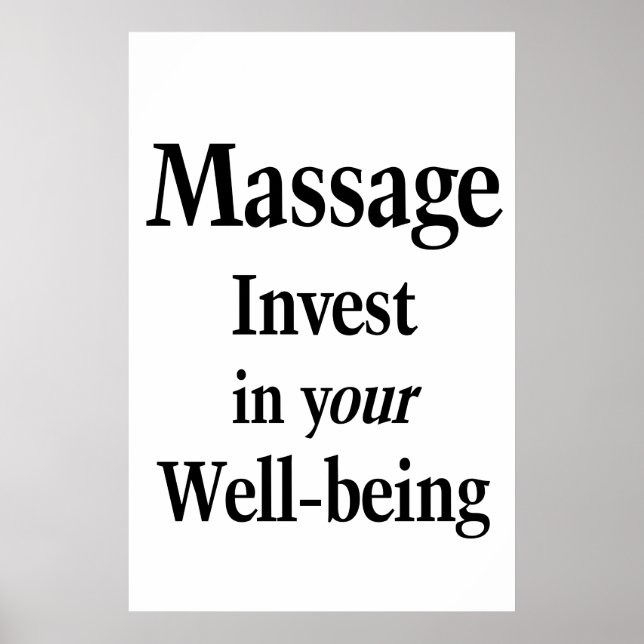 Salon Barbershop Posters Massage Well-being (Front)