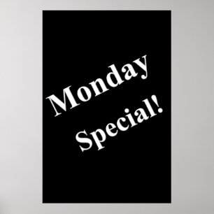 Salon Barbershop Posters Monday Special
