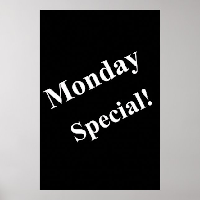 Salon Barbershop Posters Monday Special (Front)