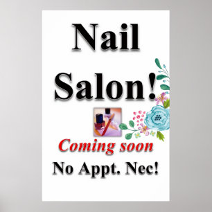 Salon Barbershop Posters Nail Salon