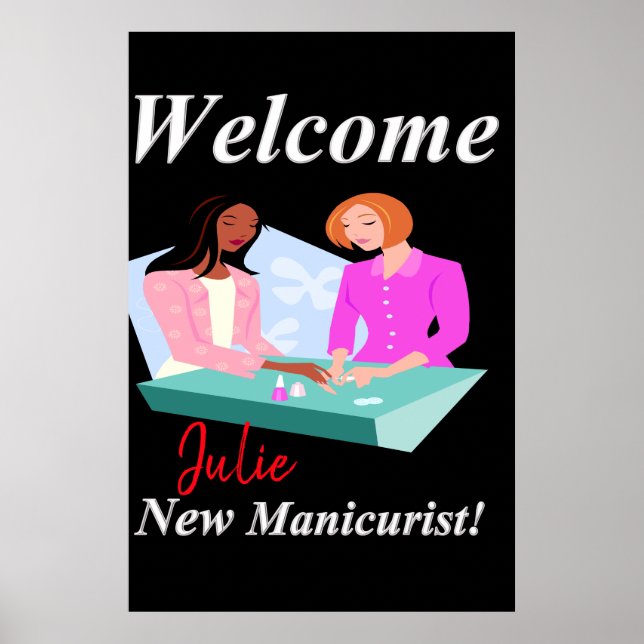 Salon Barbershop Posters New Manicurist (Front)
