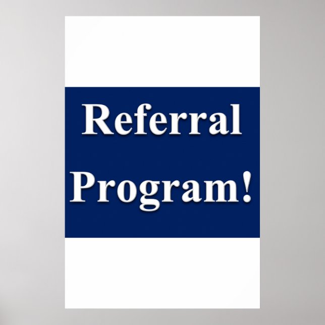 Salon Barbershop Posters Referral Program (Front)