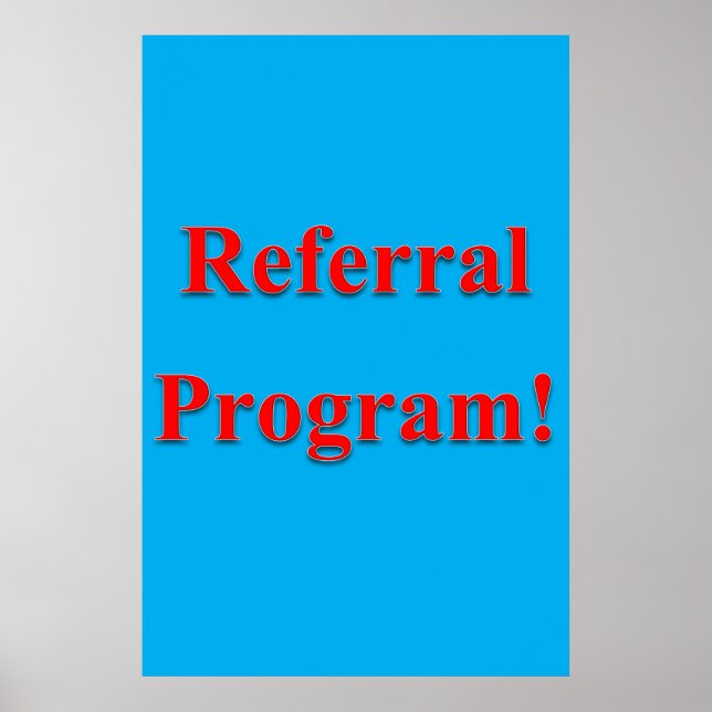 Salon Barbershop Posters Referral Program (Front)