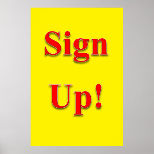 Salon Barbershop Posters Sign Up