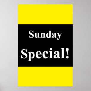 Salon Barbershop Posters Sunday Special