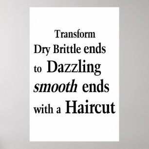 Salon Barbershop Posters Transform Brittle Ends?