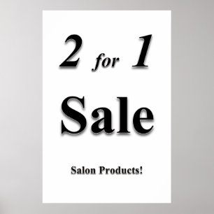 Salon Barbershop Posters Two for One Sale Products