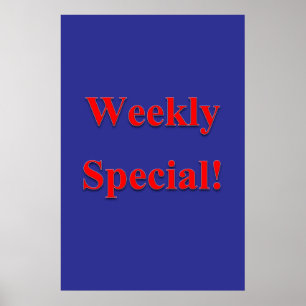 Salon Barbershop Posters Weekly Special