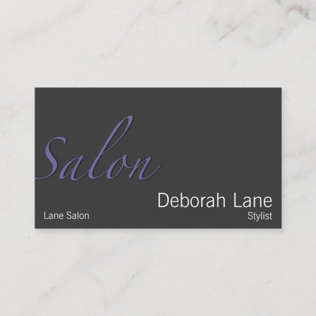 Salon Business Card (Front)