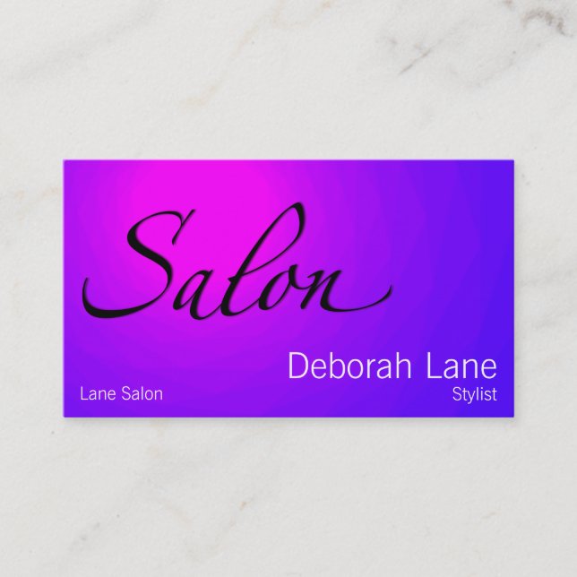 Salon Business Card (Front)
