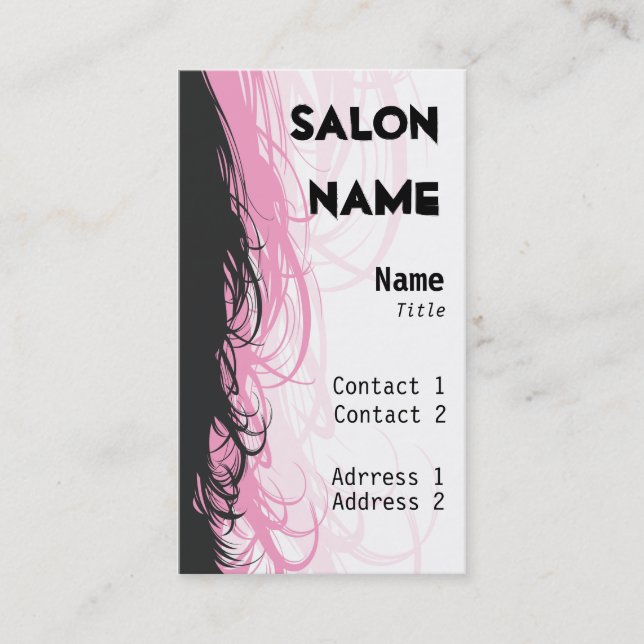 Salon Business Card - Customised (Front)