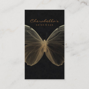 Salon Business Card Spa Butterfly Gold