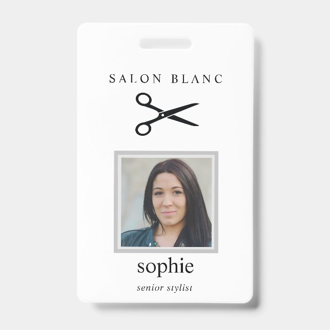 Salon Business Promotional ID Badge (Front)