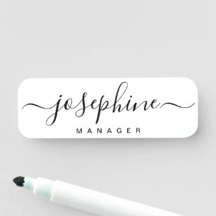 Salon business Simple Elegant Custom script name Tag