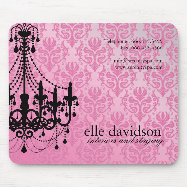 Salon Chandelier Mousepad (Front)