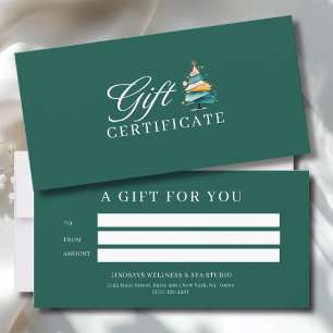 SALON CHRISTMAS TREE BUSINESS CERTIFICATE