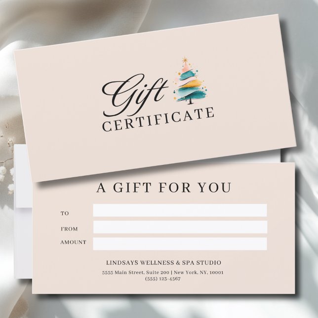 SALON CHRISTMAS TREE BUSINESS CERTIFICATE  (SALON CHRISTMAS TREE BUSINESS CERTIFICATE)