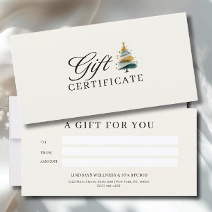 SALON CHRISTMAS TREE BUSINESS CERTIFICATE 