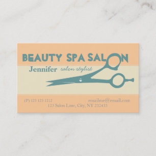 Salon Creative Scissors Appointment Card